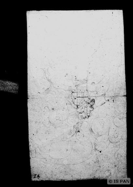 Allenstein, Zeichnung von Giese: Stadtplan von Allenstein