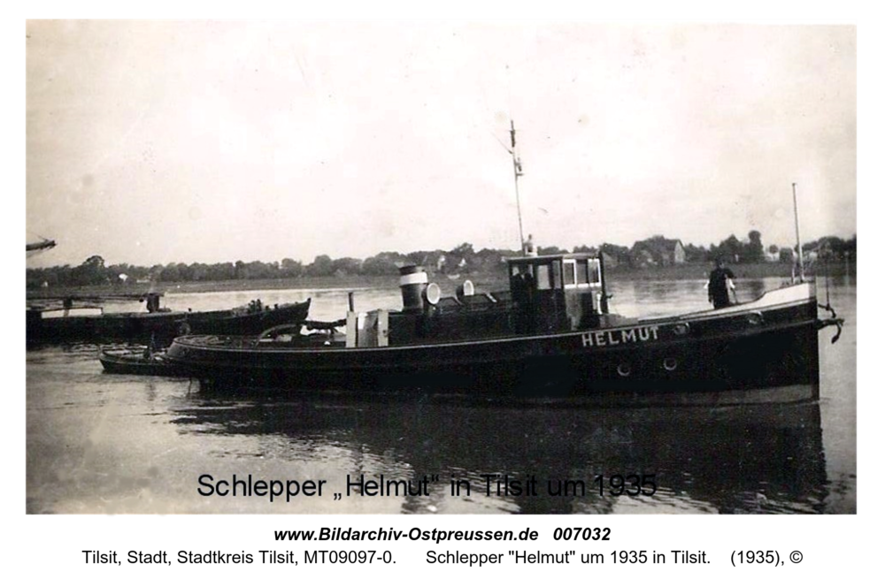 Schlepper "Helmut" um 1935 in Tilsit