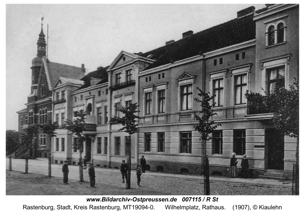 Rastenburg, Wilhelmplatz, Rathaus