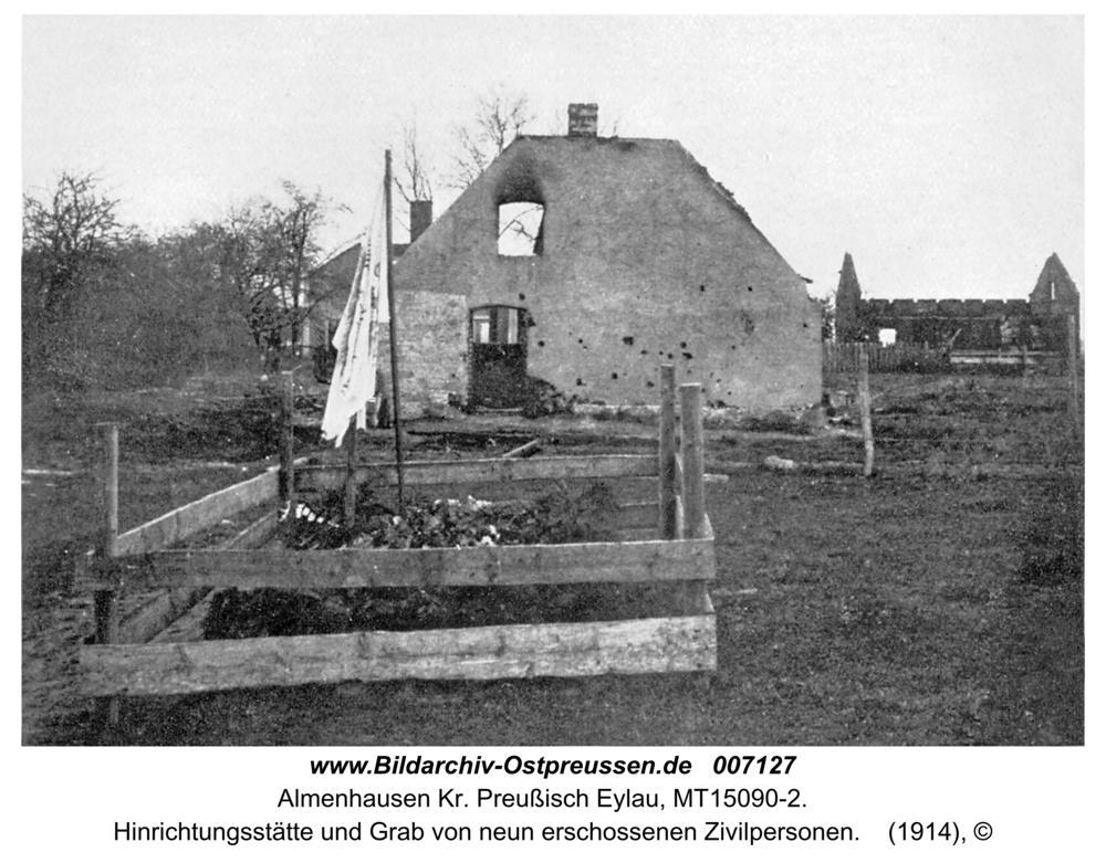 Almenhausen, Hinrichtungsstätte und Grab von neun erschossenen Zivilpersonen
