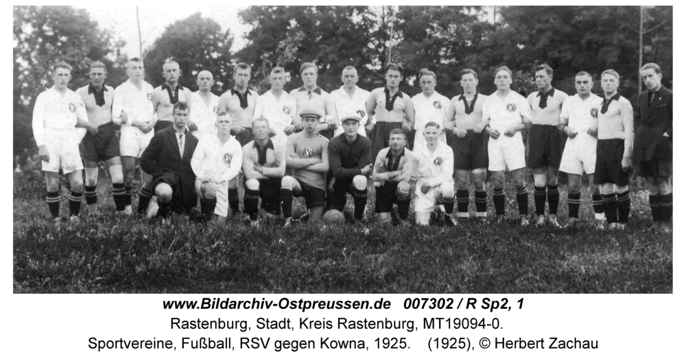 Rastenburg, Sportvereine, Fußball, RSV gegen Kowna, 1925