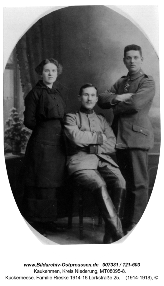 Kuckerneese. Familie Rieske 1914-18 Lorkstraße 25