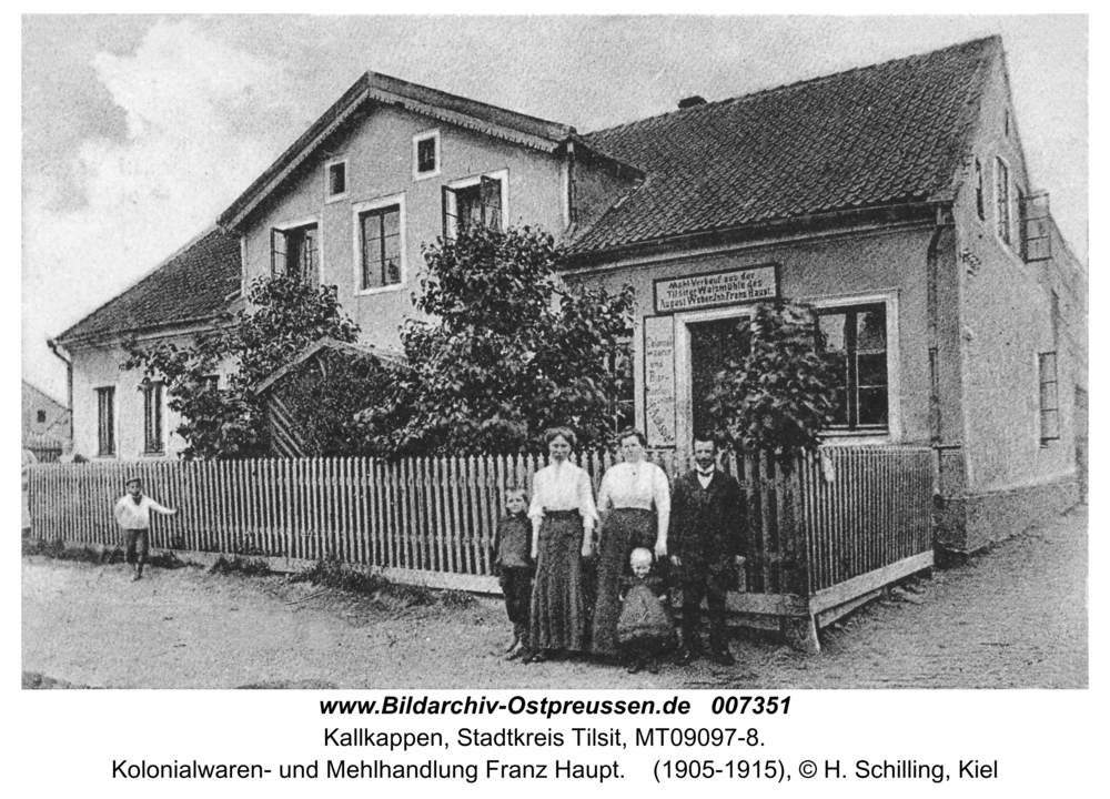 Kallkappen, Kolonialwaren- und Mehlhandlung Franz Haupt