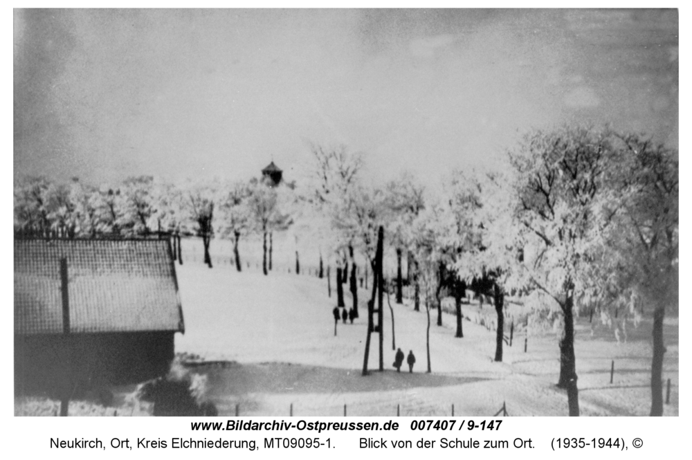 Neukirch 51, Blick von der Schule zum Ort