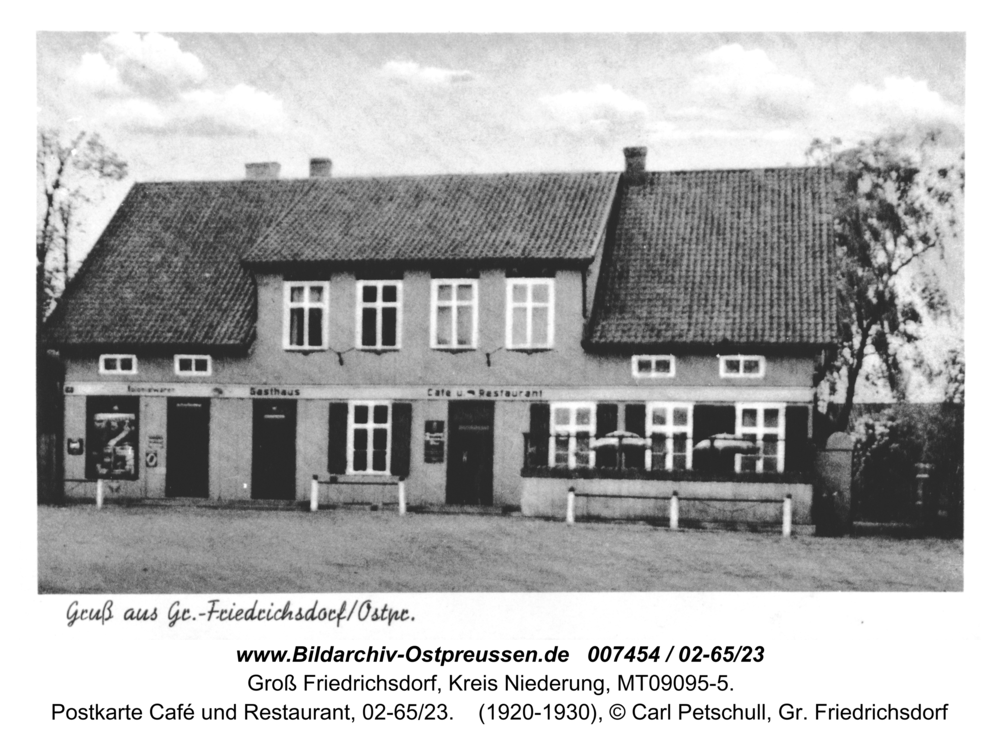 Groß Friedrichsdorf, Postkarte Café und Restaurant, 02-65/23