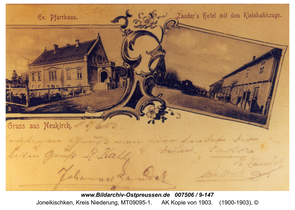 Neukirch 3, AK Kopie von 1903