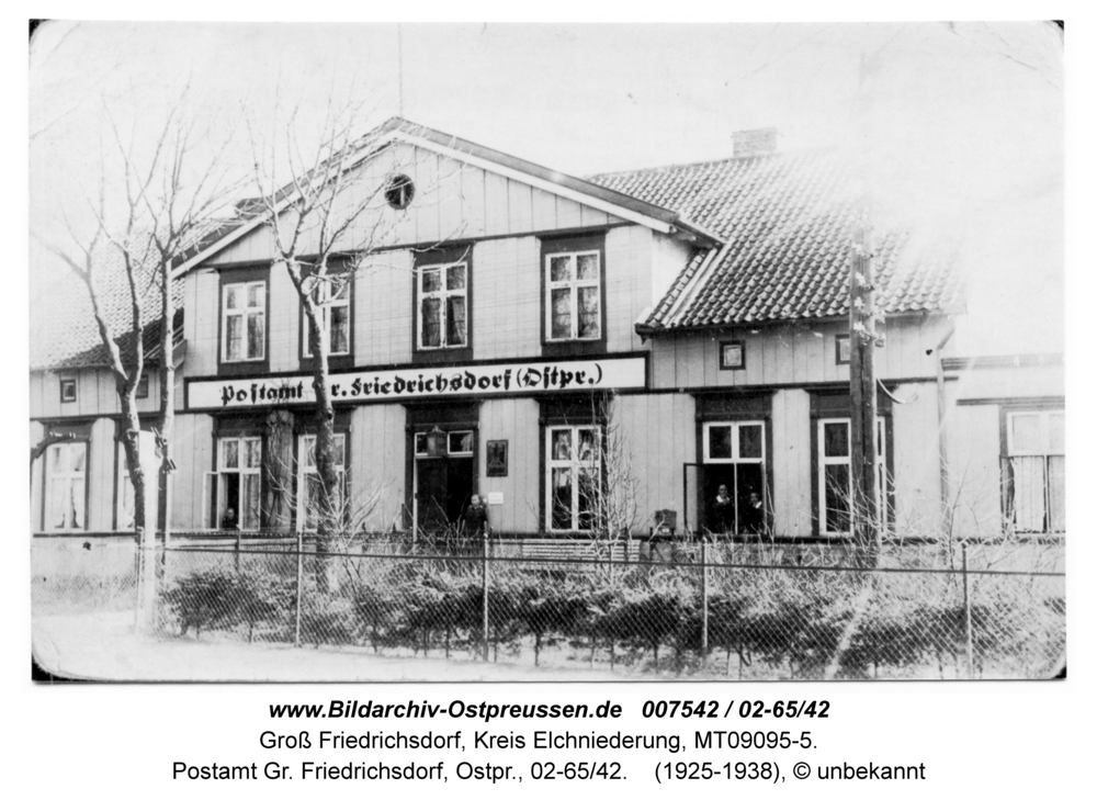 Groß Friedrichsdorf, Postamt Gr. Friedrichsdorf, Ostpr., 02-65/42