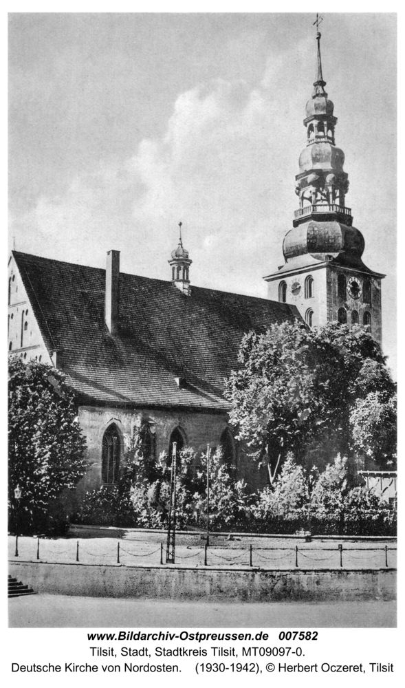 Tilsit, Deutsche Kirche von Nordosten