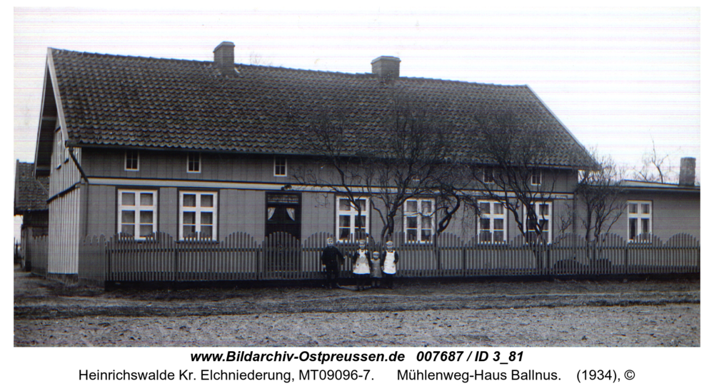 Heinrichswalde, Mühlenweg-Haus Ballnus