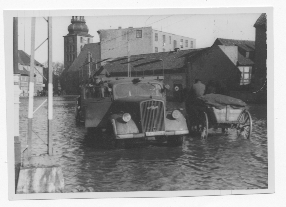 Tilsit, Fletcherplatz, Hochwasser