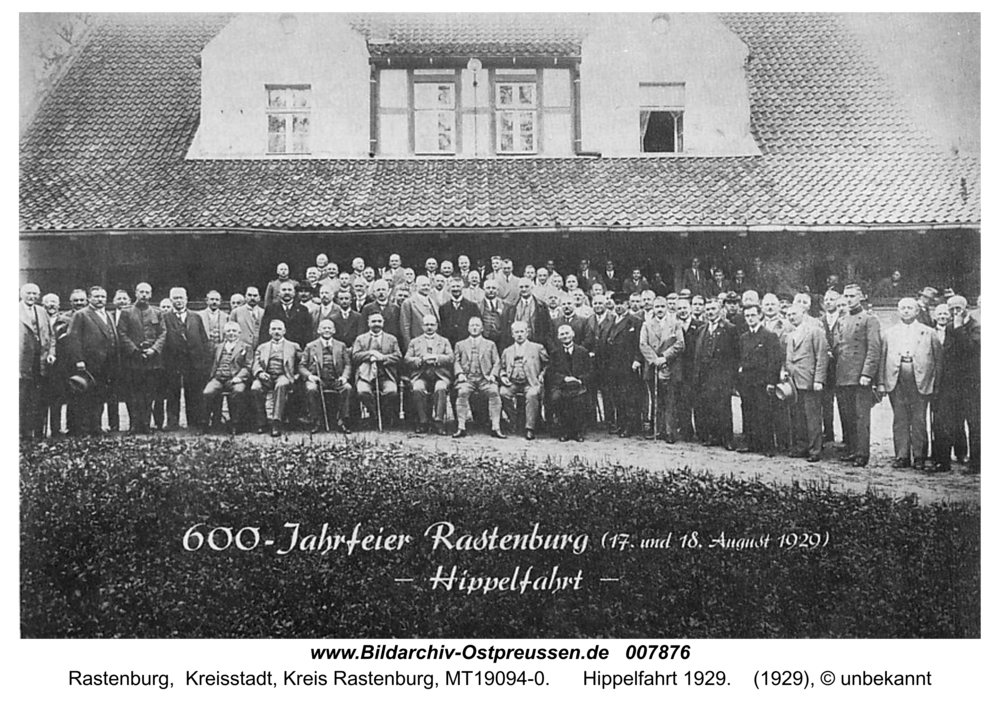 Rastenburg, Hippelfahrt 1929