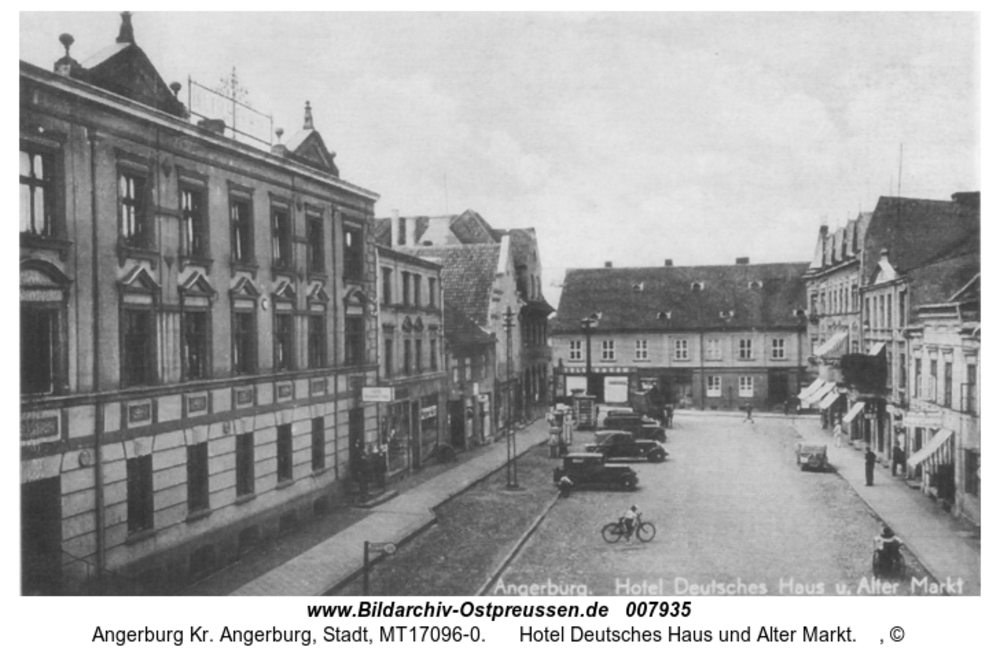 Angerburg, Hotel Deutsches Haus und Alter Markt