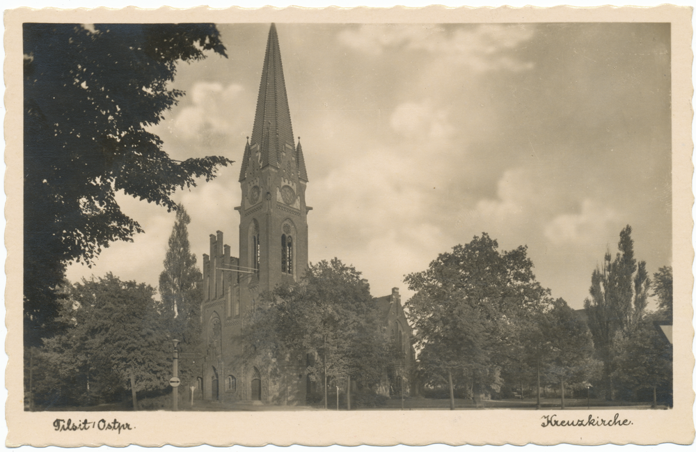 Tilsit, Kreuzkirche von Nordwesten