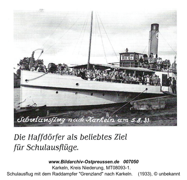 Karkeln, Schulausflug mit dem Raddampfer "Grenzland" nach Karkeln