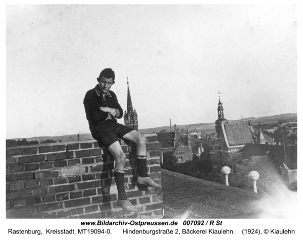 Rastenburg, Hindenburgstraße 2, Bäckerei Kiaulehn