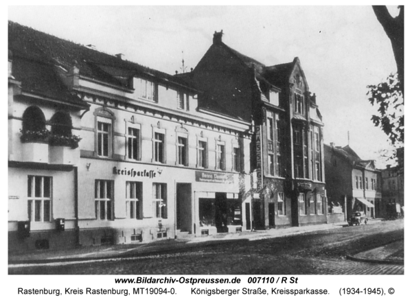 Rastenburg, Königsberger Straße 13, Kreissparkasse