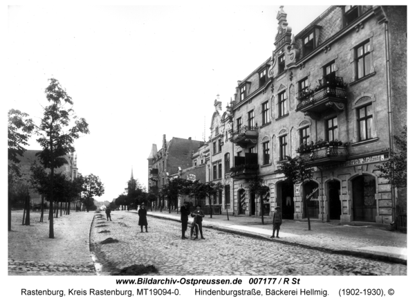 Rastenburg, Hindenburgstraße, Bäckerei Hellmig