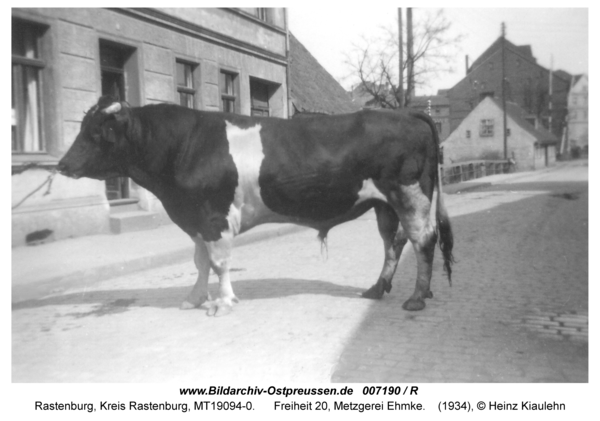 Rastenburg, Freiheit 20, Metzgerei Ehmke