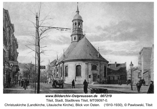 Tilsit, Christuskirche (Landkirche, Litauische Kirche), Blick von Osten