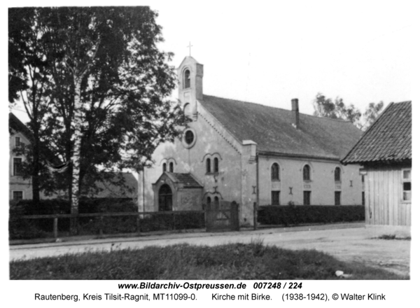 Rautenberg, Kirche mit Birke