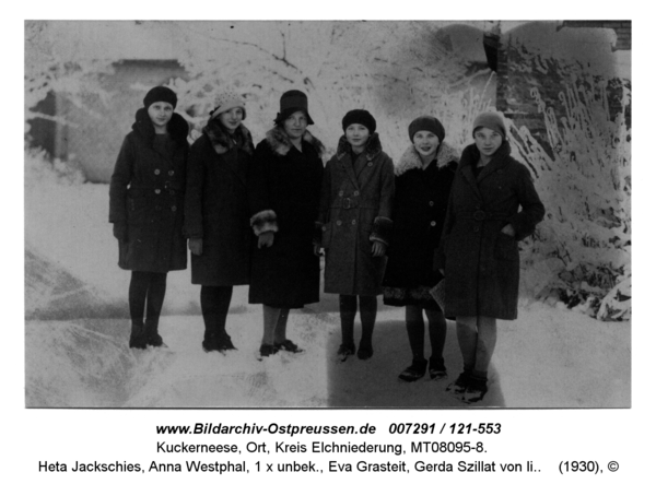 Kuckerneese. Charlotte Jakumeit, Heta Jackschies, Anna Westphal, 1 x unbek., Eva Grasteit, Gerda Szillat von li.