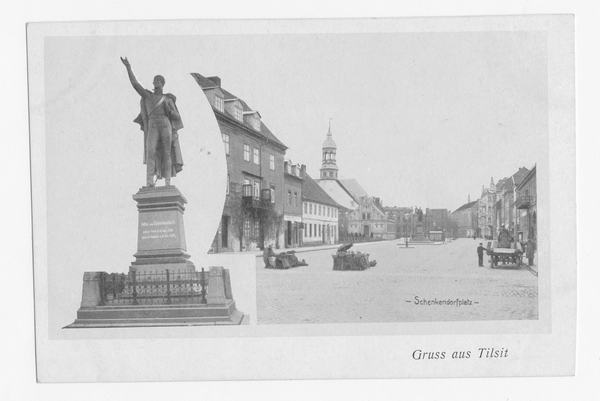 Tilsit, Schenkendorfplatz, Schenkendorf-Denkmal