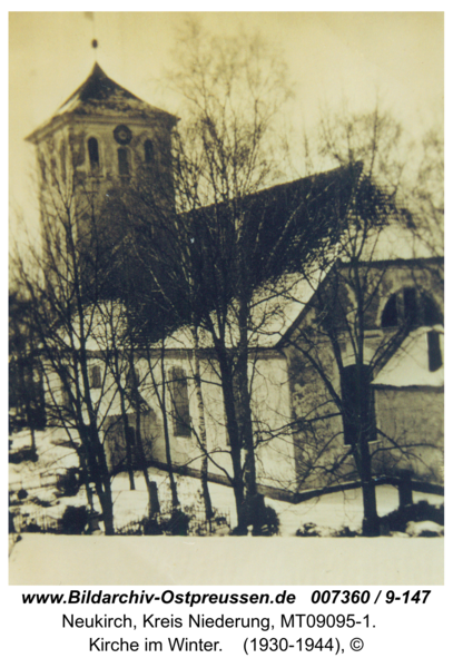 Neukirch 191, Kirche im Winter