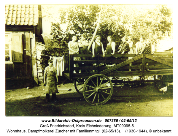 Groß Friedrichsdorf, Wohnhaus, Dampfmolkerei Zürcher mit Familienmitgl. (02-65/13)