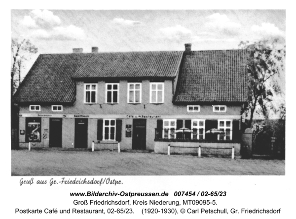 Groß Friedrichsdorf, Postkarte Café und Restaurant, 02-65/23