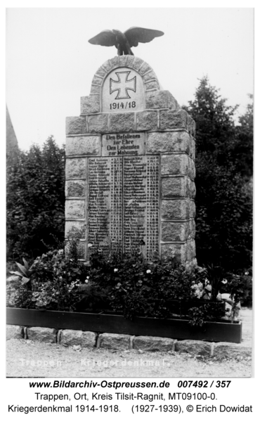 Trappen, Kriegerdenkmal 1914-1918