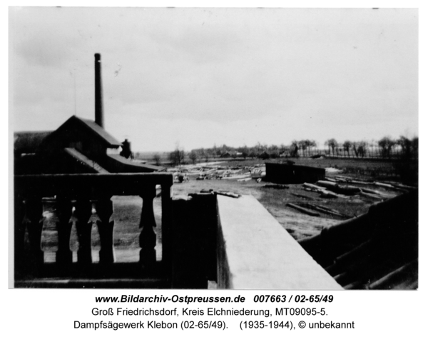 Gross Friedrichsdorf, Dampfsägewerk Klebon (02-65/49)