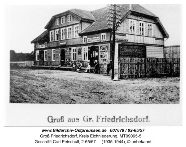 Groß Friedrichsdorf, Geschäft Carl Petschull, 2-65/57