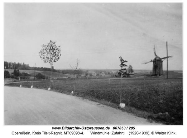 Obereißeln, Windmühle, Zufahrt