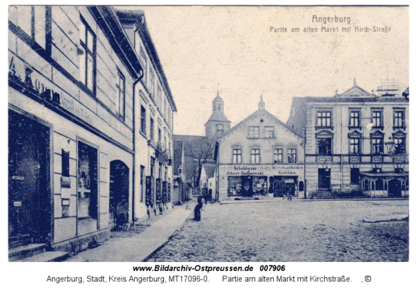 Angerburg 12, Partie am alten Markt mit Kirchstraße