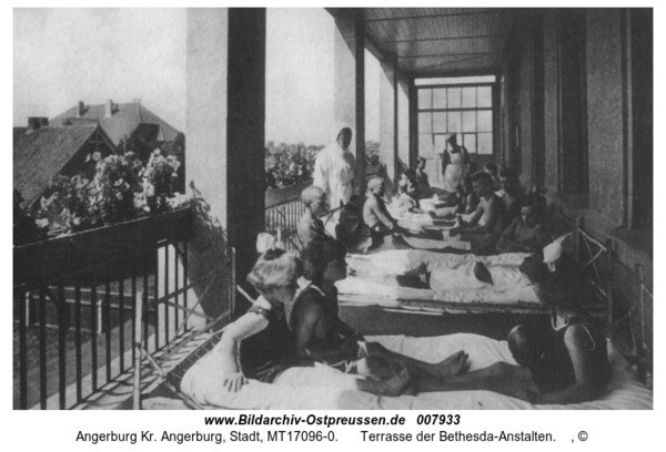 Angerburg, Terrasse der Bethesda-Anstalten