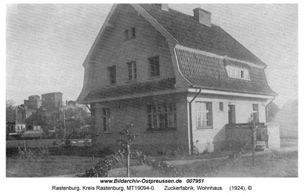 Rastenburg, Zuckerfabrik, Wohnhaus