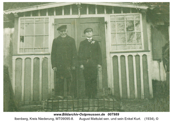 Ibenberg, August Mattulat sen. und sein Enkel Kurt