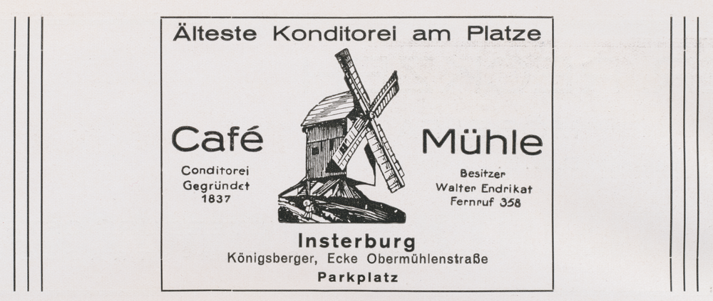 Insterburg, Cafe Mühle