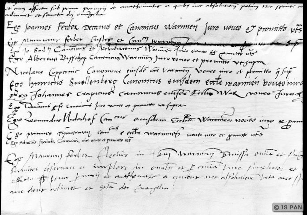 Frauenburg, Dom -  Domarchiv: Manuskripte der Kanoniker - zwischen anderen von Nikolaus Kopernikus