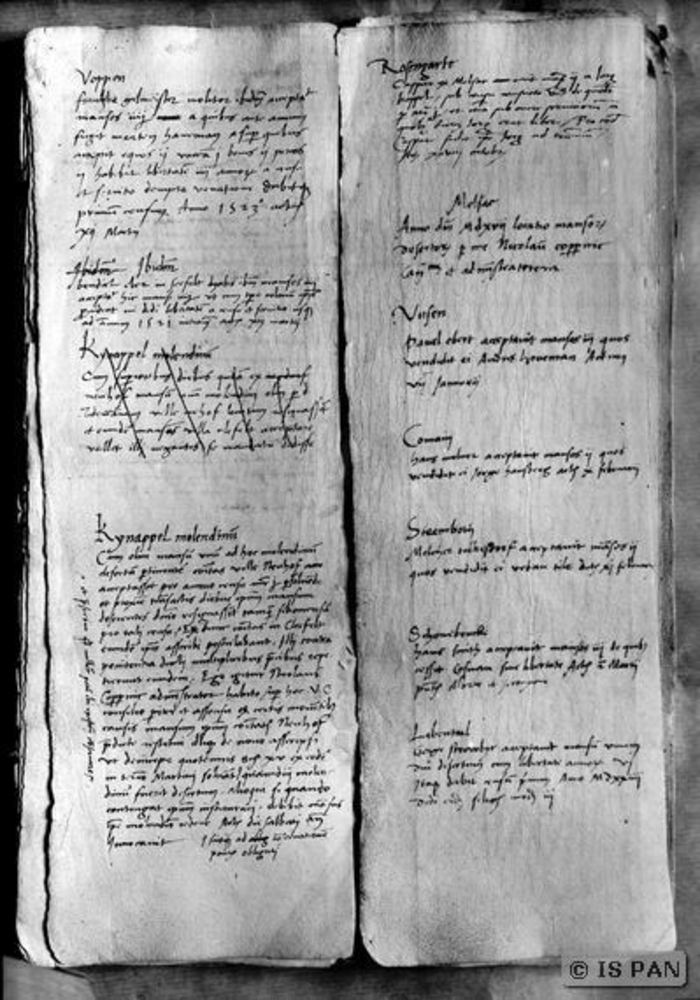 Frauenburg, Dom -  Domarchiv: Manuskript von Nikolaus Kopernikus