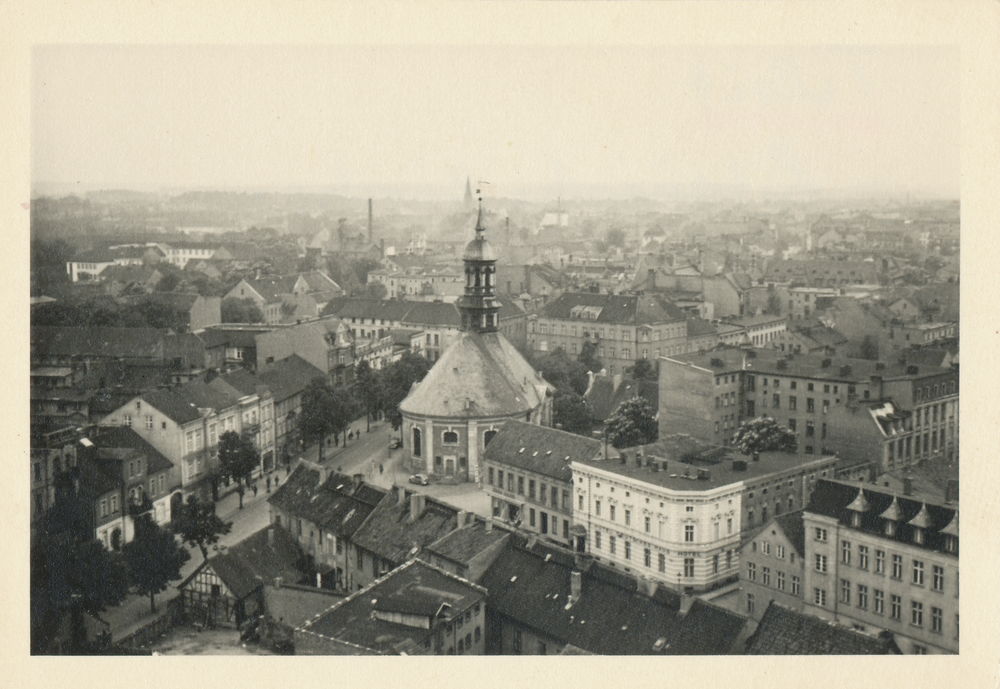Tilsit, Umgebung der Litauischen Kirche, Luftbild