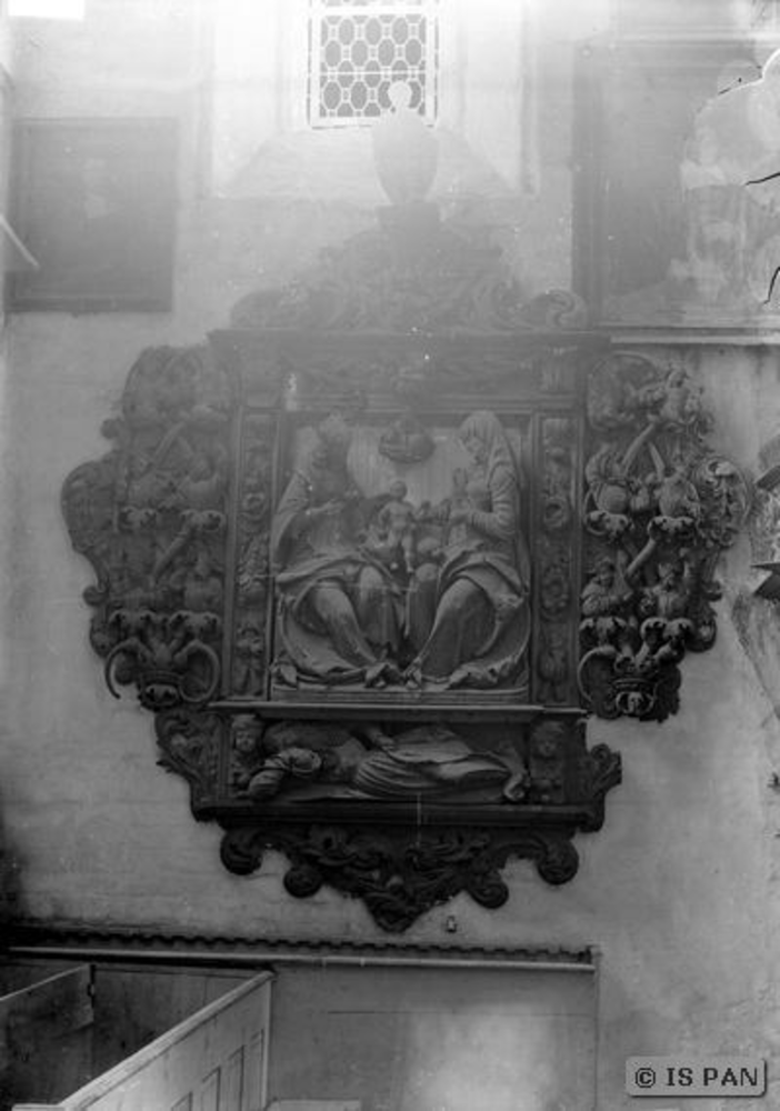 Friedland,Ev. Kirche - Fragment eines älteren Schnitzaltars