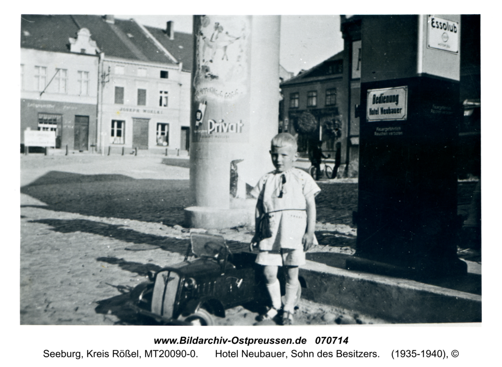 Seeburg, Hotel Neubauer, Sohn des Besitzers