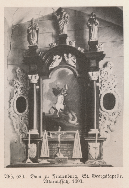 Frauenburg, Dom - St. Georgskapelle - Altaraufsatz, 1693