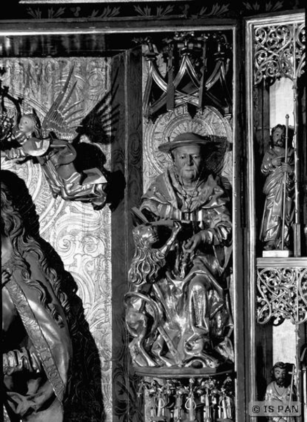 Frauenburg, Dom - Ehemaliger gotischer Hochaltar - Detail - Figur des Hl. Hieronymus