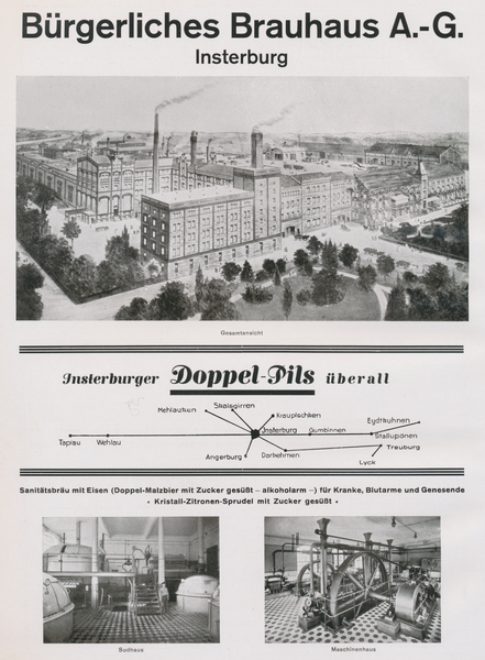 Insterburg, Bürgerliches Brauhaus A.-G.