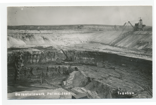 Palmnicken, Bernsteinwerk, Tagebau, Bernsteingewinnung