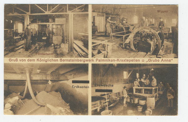 Kraxtepellen, Bernsteinbergwerk