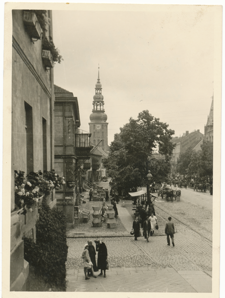 Tilsit, Stadt, Deutsche Str. zwischen Deutscher Kirche und Rathaus, Markt