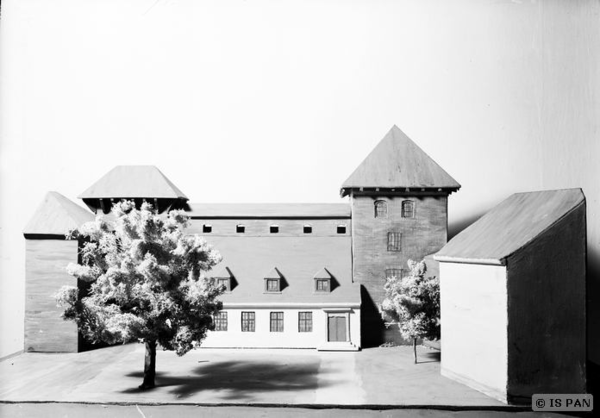 Frauenburg,  Burg des Domstiftes - Makette des Kopernikus-Museums mit dem  sogenannten Kopernikusturm - Hofansicht